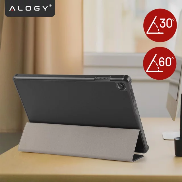 Etui do Lenovo Tab 10.1 TB-311, Smukłe Ochronne z Klapką, Składana Okładka Slim, Alogy BookGuard™ – Czarne