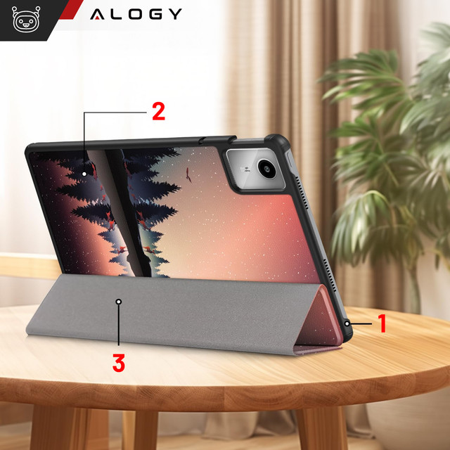 Etui do Lenovo Tab M11 10.95" K11 / K11E 11”TB330FU / TB330XU / TB331FC obudowa na tablet Case Alogy Book Cover Lake