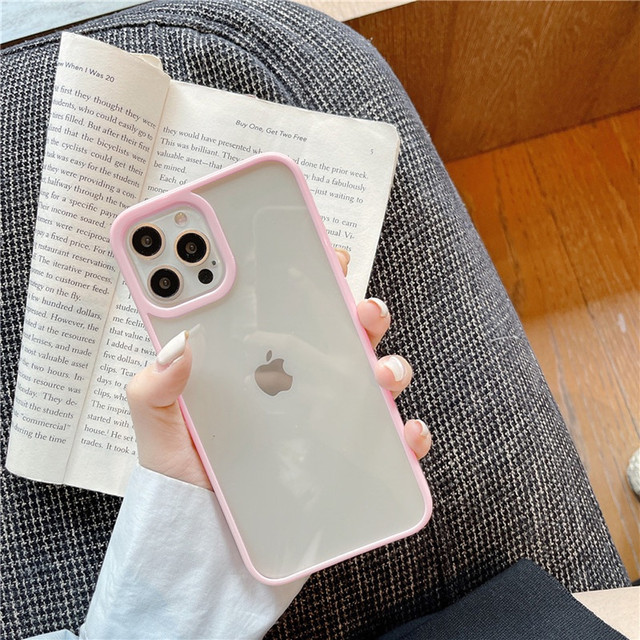 Ochranné pouzdro Alogy Hybrid Candy Case pro Apple iPhone 13 Pro růžovo-průhledné