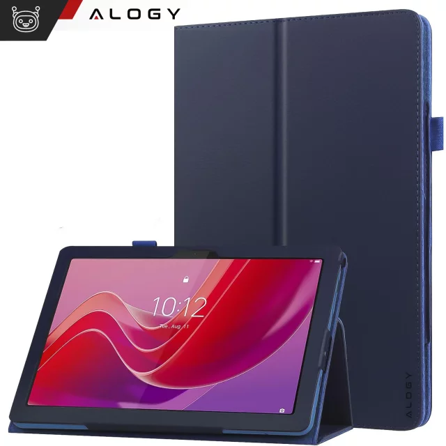 Skleněné pouzdro pro Lenovo Tab M11 10,95" TB330FU/TB330XU/TB331FC Kryt stojanu s flipem pro tablet Pouzdro Alogy Navy Blue Stylus Zdarma