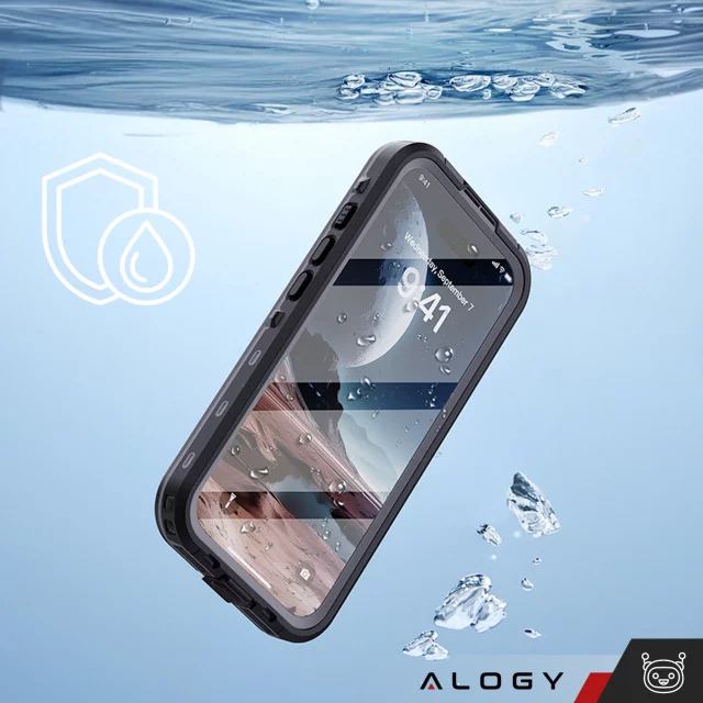 Alogy HydroArmor™ IP68 Waterproof Case with Clear Back 360 Armored Case for MagSafe for Apple iPhone 16
