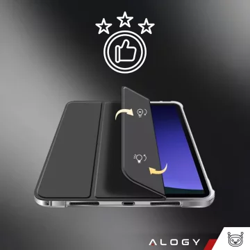 Ochranný kryt pro Samsung Galaxy Tab S9 FE 12.4" Alogy Book Cover Case, pouzdro na tablet, černé