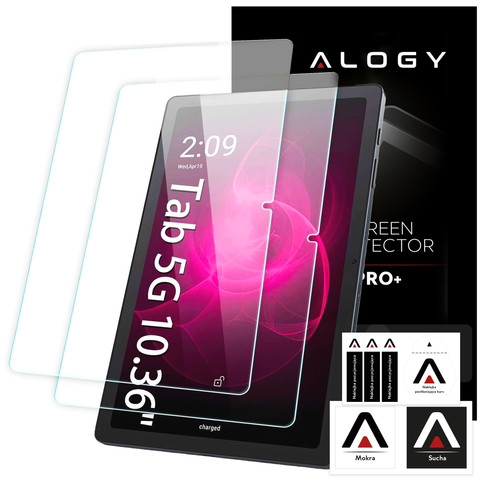2x Tempered Glass for T-Mobile T Tablet 5G 10.36" for Tablet Screen Alogy Screen Protector Pro 9H
