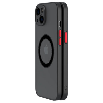 Etui do Apple iPhone 13 Mini obudowa Alogy Hybrid Mag Case do MagSafe z ochroną aparatu matowe czarne