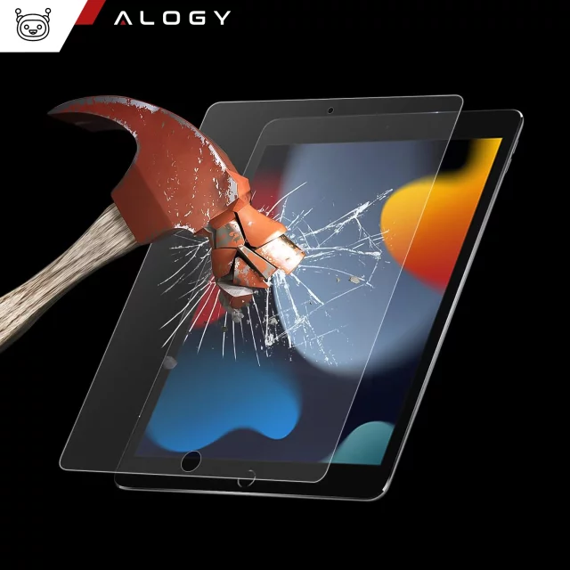 Matné tvrzené sklo pro Apple iPad 10.2 Gen. 7/8/9 Alogy Matné papírové ochranné sklo s montážním rámečkem