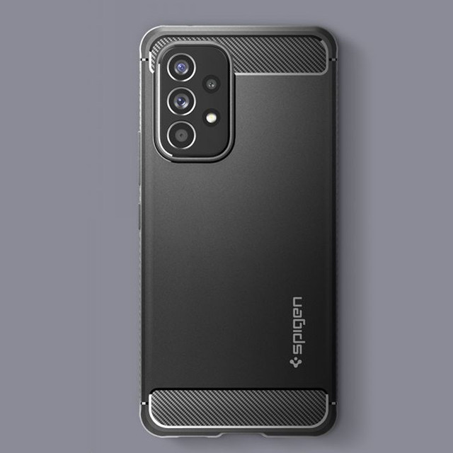 Pouzdro pro Samsung Galaxy A53 5G pouzdro Spigen Rugged Armor Matte Black Glass
