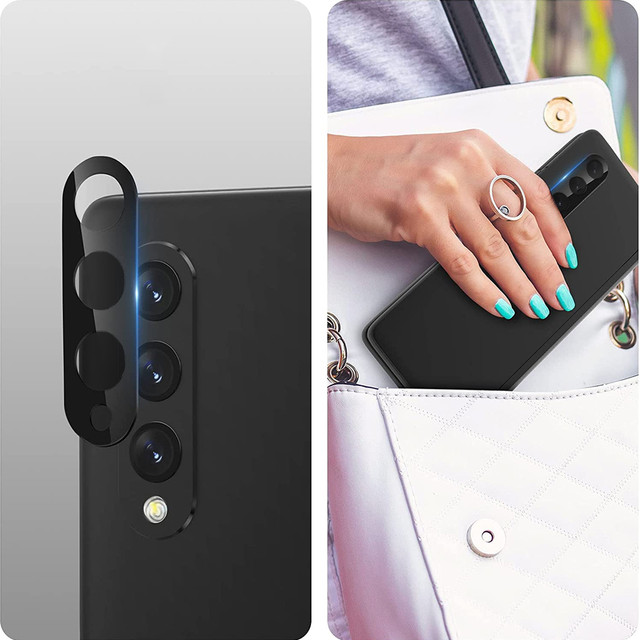 Kovová ochrana fotoaparátu Alogy Lens Protector PRO pro Samsung Galaxy Z Fold 3 černá