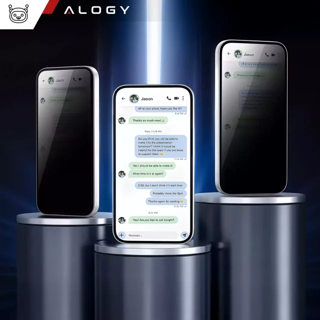 EasyShield™️ Privacy-Displayschutzfolie aus gehärtetem Glas für Apple iPhone 16 (9H) mit Montagerahmen