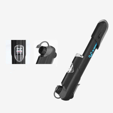 Alogy Bike Pump with Air Pressure Gauge Black