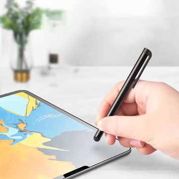 Kapacitní kovový dotykový stylus pro obrazovky telefonů a tabletů Alogy Stylus Pen Universal Black