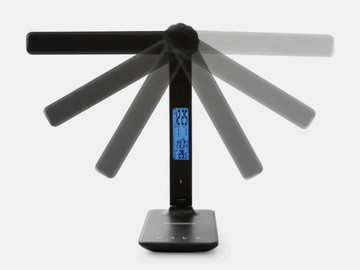 Alogy LED desk lamp 10W Qi induction charger with display Black