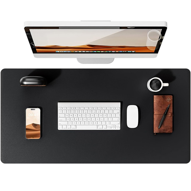 Desk pad for mouse and keyboard Anti-slip protective mat XL 80x40 cm Alogy Black