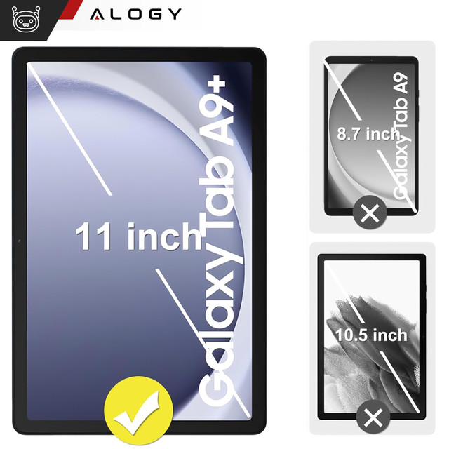 Szkło hartowane do Samsung Galaxy Tab A9+ Plus 2023 11" X210/X215/X216 na ekran na tablet Alogy Pro+ 9H