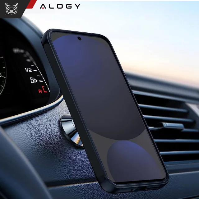 Etui do Samsung Galaxy S24 FE obudowa ochronna na telefon Alogy Matte HybridMag™️ Case do MagSafe Matowe Czarne