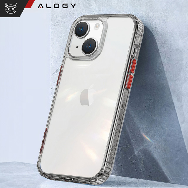 Alogy Protective Case Protective Cover for Apple iPhone 14 Plus Black and Clear Glass