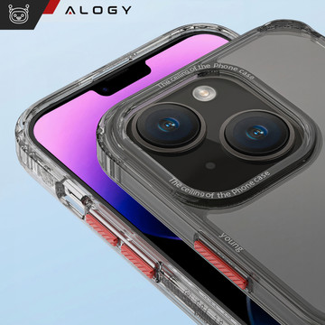Alogy Protective Case Schutzhülle für Apple iPhone 14 Plus Schwarz und transparent