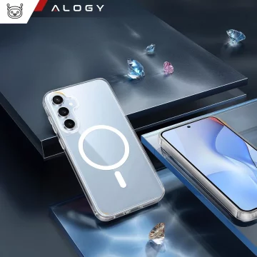 Hülle für Apple iPhone 16 Pro Max Alogy Anti-Shock Hybrid Case für MagSafe Transparent