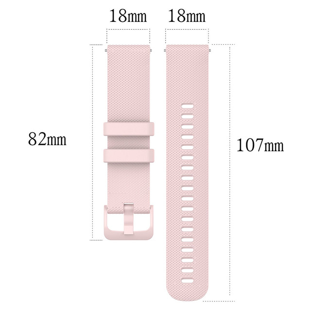 Alogy Strap universal strap with buckle for smartwatch watch 18mm pink