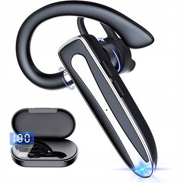 Bluetooth 5.1 Headset für Auto Wireless Kopfhörer für Autofahrer Loud YYK-530 mit PowerBank Ladestation