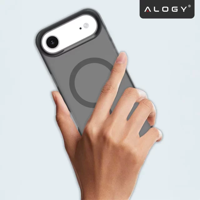 Case for Apple iPhone 16 Pro Max Alogy MagSafe Hybrid Matte Case with Lens Protection Black