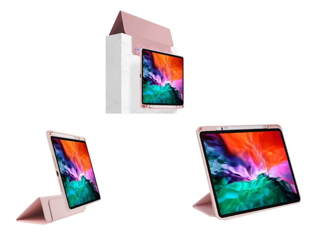 Magnetické pouzdro Alogy 2v1 pro Apple iPad Air 4 2020/5 2022 růžové