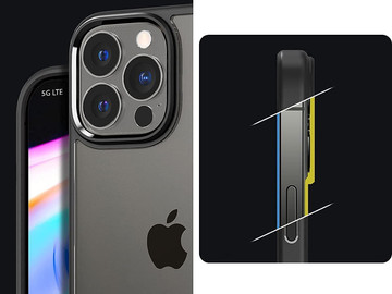 Kryt Spigen Ultra Hybrid pro Apple iPhone 13 Pro Matte Black Glass