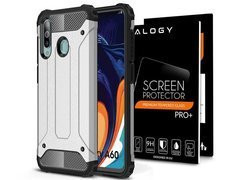 Alogy Hard Armor Case for Samsung Galaxy A60/M40 Silver Alogy Glass