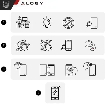 Gehärtetes Glas für Apple iPhone 16 Pro Max Displayschutzfolie 9H Alogy Heavy Pro™️
