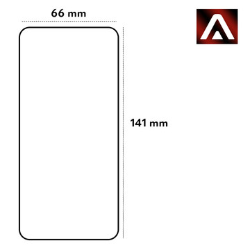 Tempered glass for Alogy Full Glue case friendly for Samsung Galaxy S22 Black