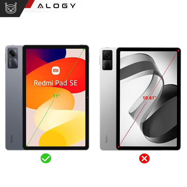 Pouzdro pro Xiaomi Redmi Pad SE 2023 11" Smart Case Cover with Flip Housing Case Alogy Black Glass