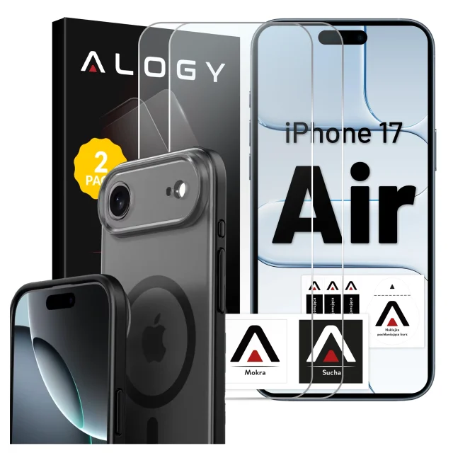 Pouzdro pro Apple iPhone 16 Pro Max Alogy MagSafe Hybrid Matte Case Matte Cover with Lens Protection Black