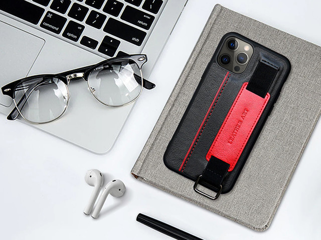 Alogy Leather Case for Apple iPhone 12/ 12 Pro 6.1 Black