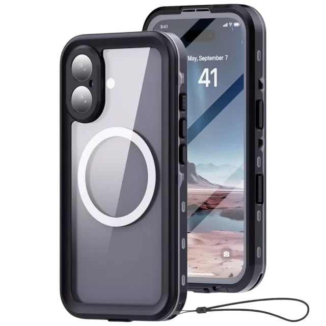 Alogy HydroArmor™ IP68 Waterproof Case with Clear Back 360 Armored Case for MagSafe for Apple iPhone 16