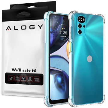 ShockProof Alogy Armored Case für Motorola Moto G22 Transparent