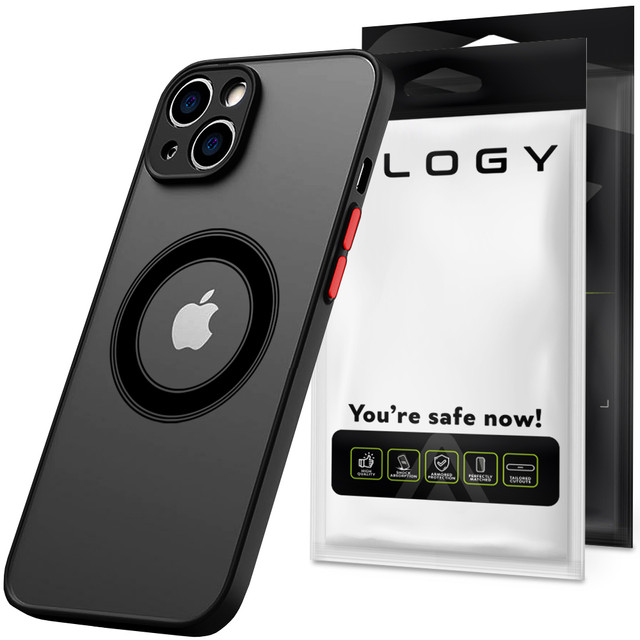 Case for Apple iPhone 13 Mini Alogy Hybrid Mag Case for MagSafe with camera protection matte black
