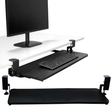 Alogy Desk Mount Maus- und Tastaturhalter, Ständer, schwarz