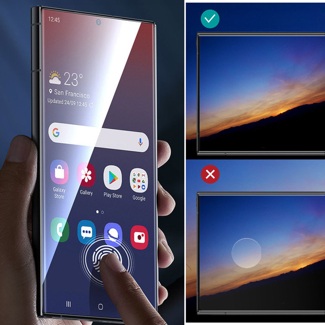 2x Tempered Glass for Samsung Galaxy S24 Ultra Screen Protector with UV Lamp Glass 9H Glue Alogy