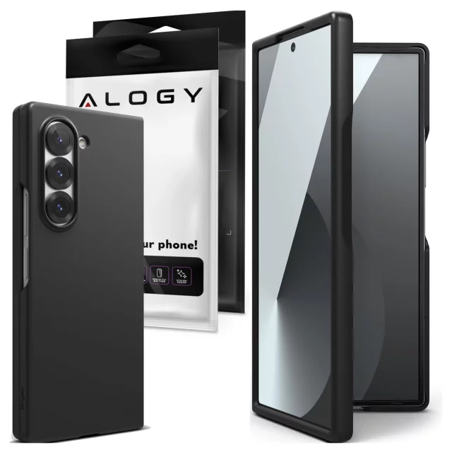 Case for Samsung Galaxy Z Fold 6 Case Thin Phone Case Alogy Protective Matte Black