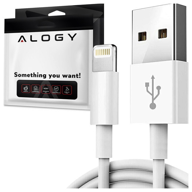 100cm Alogy kabel USB to Lightning White kabel