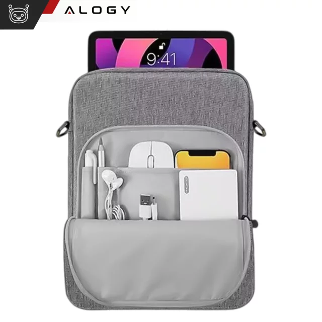 Alogy Laptop/ iPad Pro Air/ Tablet Bag 11-13 Inch Men's Women's Unisex Shoulder Strap Case Cover Pouch Gray