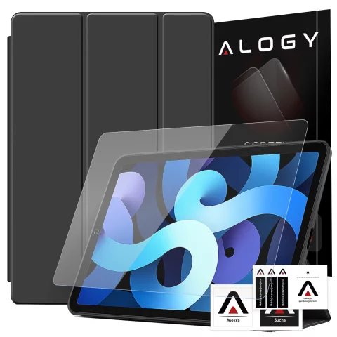 Case for Apple iPad 10.2 9 Gen 8/7 2021/2020/2019 Smart Pencil Case Alogy TPU Tablet Cover Black Glass