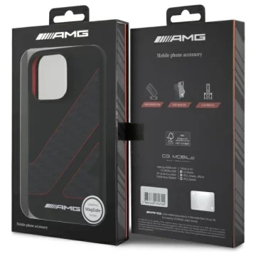 AMG Checkered Flag MagSafe Hardcase do iPhone 16 Pro Max 6,9″ – Czarny