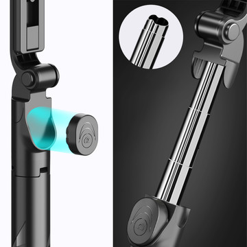 Alogy Holder Wireless Selfie Stick Bluetooth foldable Tripod Mini tripod for phone with LED light