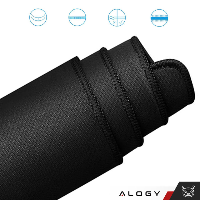 Stolní podložka pod myš klávesnice Protiskluzová herní ochranná podložka XXL 90x40 Alogy Marble modrá