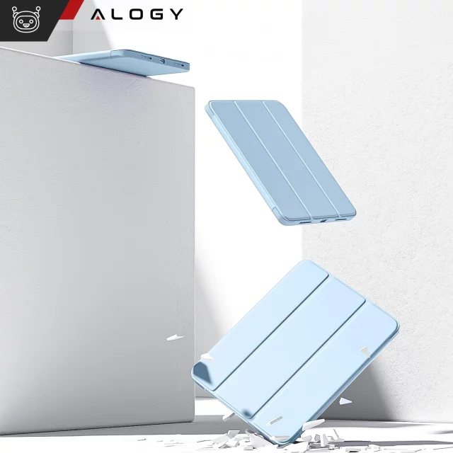 Skleněné pouzdro pro Apple iPad 10. generace. Pouzdro na tablet 10,9" 2022 Alogy Smart Case Držák na tužku modrý