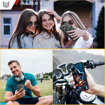 Alogy Camshield Stand Ring Protective Case with Camera Cover for Xiaomi Poco X5 Pro 5G / Redmi Note 12 Pro 5G Black