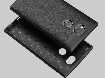 Etui pancerne Alogy leather case Sony Xperia L2 czarne + Szkło