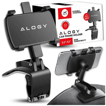 Alogy držák do auta na telefon max 7,2 palce pro černé zrcátko v kokpitu