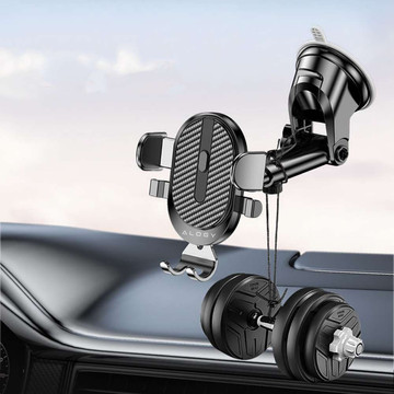 Alogy držák do auta na 6,5" telefon, gravitační, na čelní sklo, palubní deska Easy One Touch Black