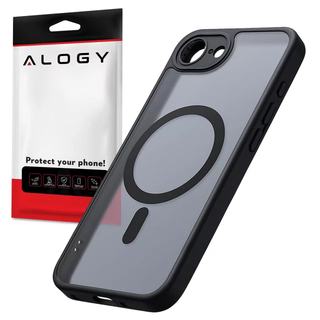 Pouzdro pro Apple iPhone 16 Pro Max Alogy Anti-Shock Hybrid Case pro MagSafe Transparent